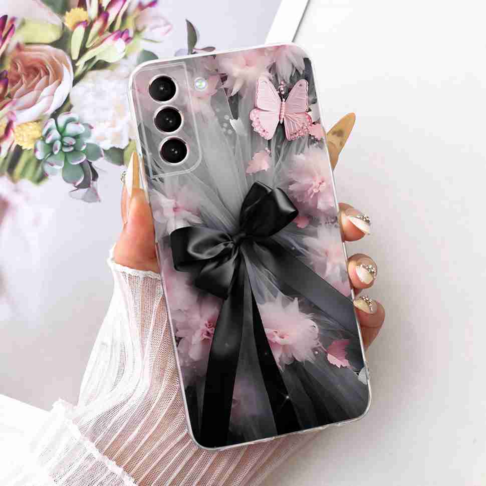 For Samsung Galaxy S21 Pro Case Fashion Flower Bumper Coque For Samsung S 21 S21 Pro Shockproof Soft Case Cover