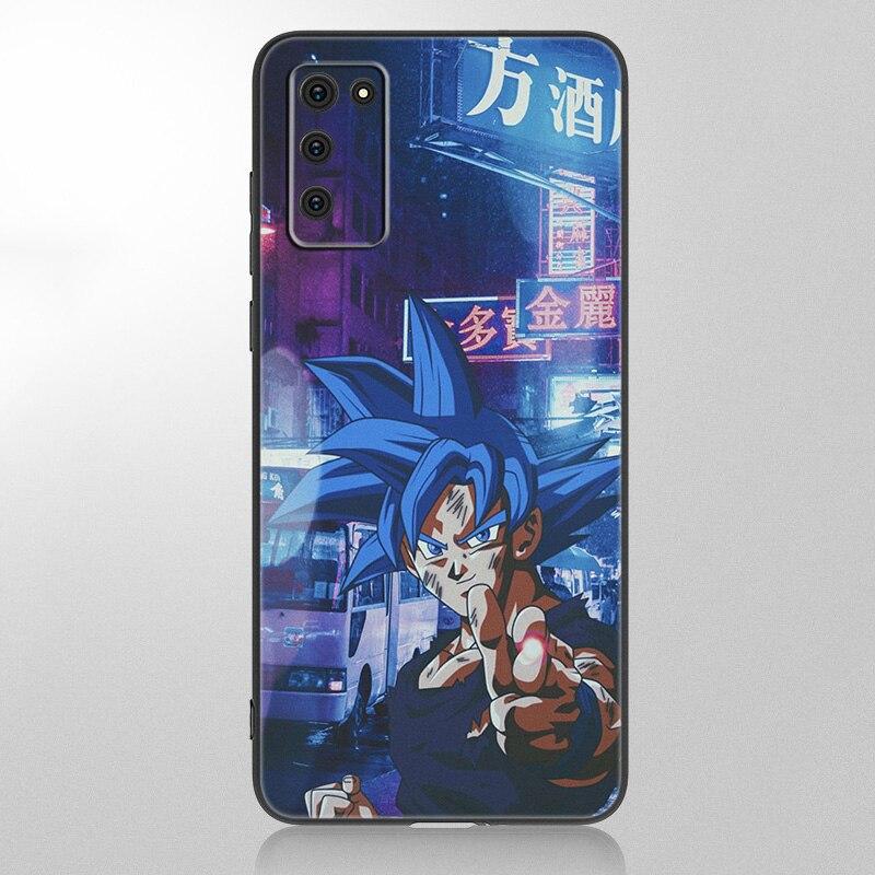 Чехол для Samsung Galaxy A12 A02S A22 A32 A52 A72 A71 A51 A41 A31 A21 A11 A50 A70 A10S A20S с изображением японского аниме Son Goku, черный, мягкий чехол