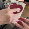 Романтическая открытка-пазл «Любовь» Запись пазла Творческий подарок на День святого Валентина с конвертом Открытка в форме сердца с сюрпризом и блестками