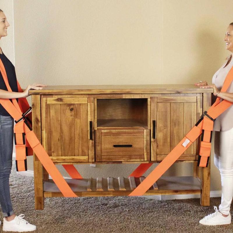 Ремни для переноски — подъемный ремень для двух грузчиков — перемещайте, поднимайте, переносите и закрепляйте мебель, бытовую технику, тяжелые, громоздкие предметы безопасно, эффективно и многое другое