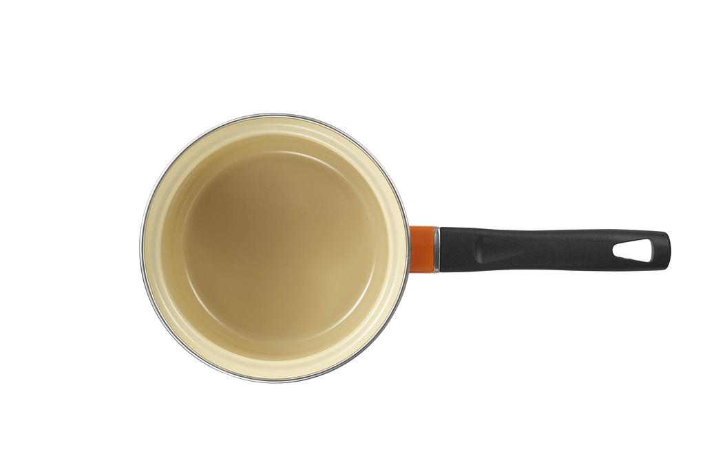 LE CREUSET Эмалированная кастрюля EOS, 14 см, Оранжевая [Официальный японский ритейлер]