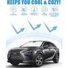 Солнцезащитная шторка на лобовое стекло, совместимая с аксессуарами Lexus RX 2023 2024 — двухслойная складная передняя солнцезащитная козырек 210T