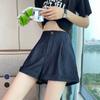 Women's Summer Tencel Denim Shorts – High Waist Loose A-Line Wide Leg Casual Shorts