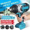 2000N.m  High Torque Brushless Electric Impact Wrench 3/4 Inch Socket Wrench Cordless Driver Tool for 18V Battery