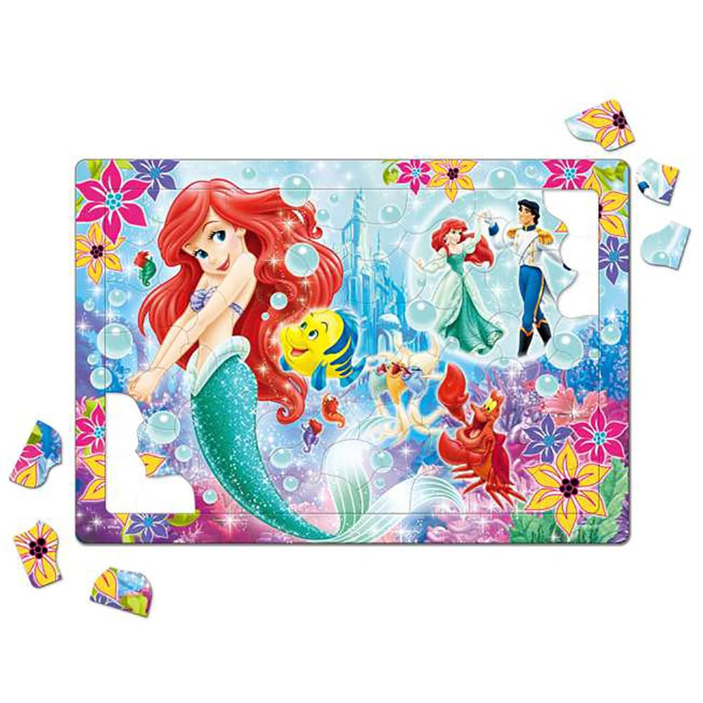 Tenyo In Disney Princess Piece Set Puzzle with Antibacterial Coating and Storage Ages 4 and Up (Tenyo) [Made Japan] 60-80 Children's Puzzle, Step-Up