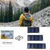 Солнечная панель-зарядное устройство 8–14 В – USB-выход 5 В, водонепроницаемый, легкий рюкзачный power bank для портативной зарядки