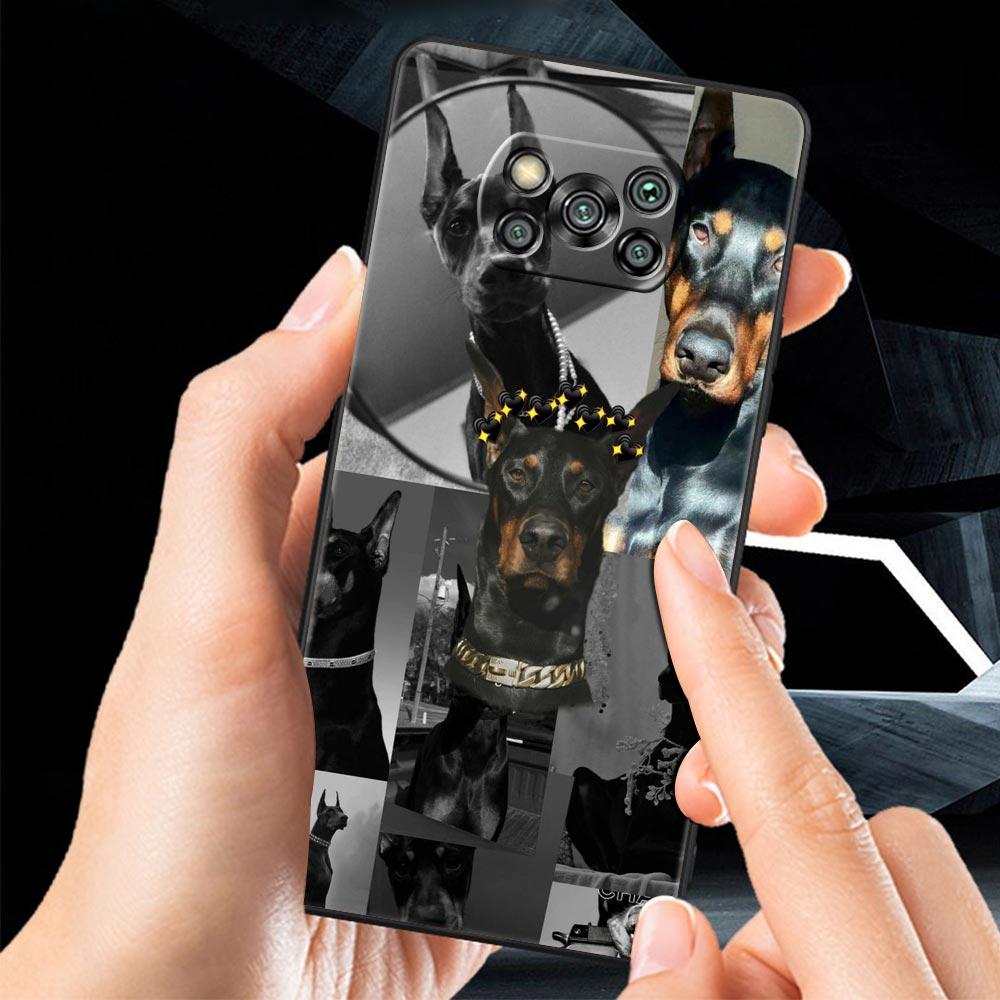 Чехол для телефона Doberman Dog для Xiaomi Poco F7 Ultra F6 F5 F4 F3 X6 X5 X4 X3 NFC C51 C55 M4 GT 5G Мягкий ТПУ корпус Fundas Capas