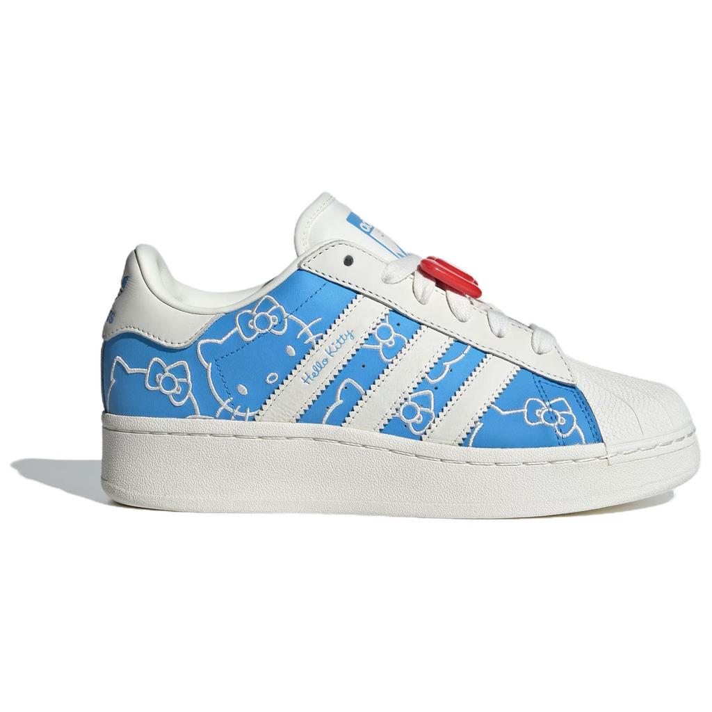 Hello Kitty x adidas Superstar XLG Blue Burst Женские кроссовки Молочно-белый Красный IG4477