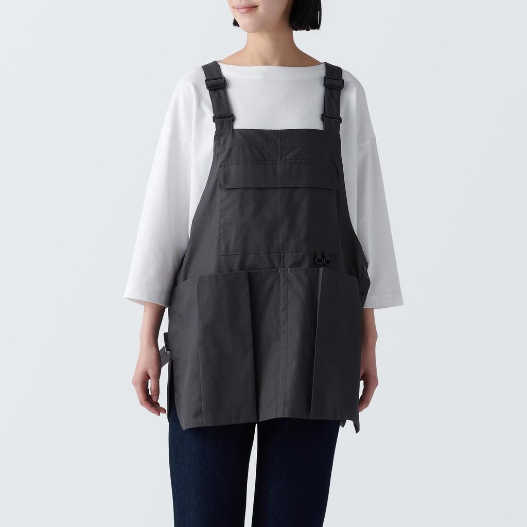 MUJI Outdoor Apron Made from Material Free 84294617 Flame-retardant - Size, Black,