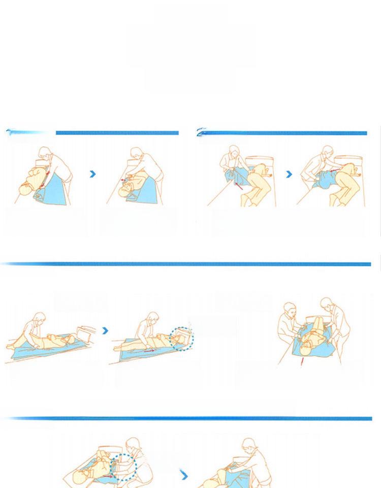 Adjustable Sliding Cloth Sheet: Effortlessly Assist Bedridden Elderly with Transfers and Movements.