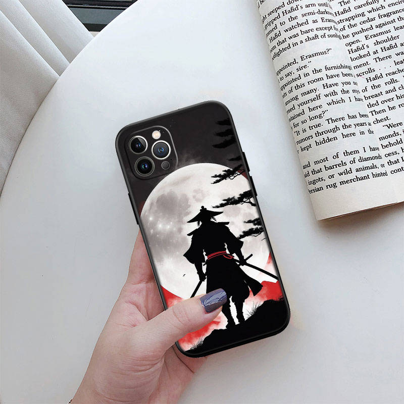 Чехол для телефона ED26 Japan Samurai для iPhone 6 6s 7 8 11 12 13 14 15 XS Pro Max XR X SE Samsung S20 S21 S22 S23 S24 FE Ultra Plus Lite S21S A55