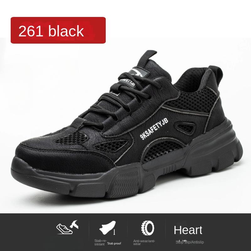 Легкая защитная обувь для мужчин, противоударная и противопрокольная, дышащая, с большой сеткой, стальная, Baotou Labor Insurance Shoes