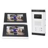 Проводная система видеодомофона с ИК-подсветкой и ночным видением, удаленная разблокировка, 2 блока, 4-проводной видеодомофон с 7-дюймовым экраном