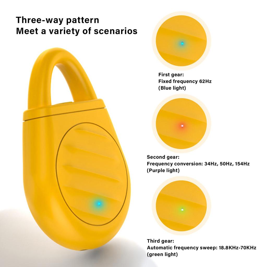 Ультразвуковой отпугиватель животных Портативный ультразвуковой отпугиватель Перезаряжаемое решение для контроля животных для дома, автомобиля, занятий спортом на открытом воздухе