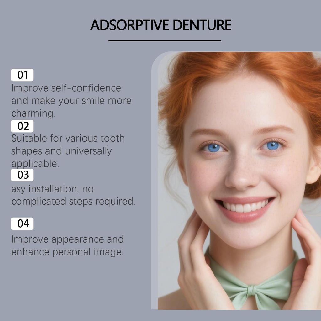 Denture Decoration Set - Daily Decoration for Oral Cavity & Teeth, Comfortable Fit for Dentures, Reveals Natural Smile