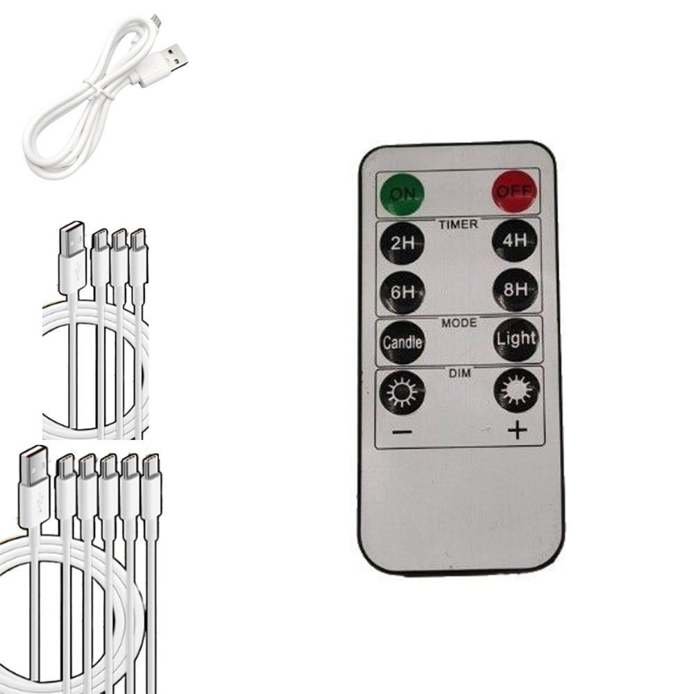 with Remote Control LED Flameless Candles Fake Candle Lights Restaurant Lighting