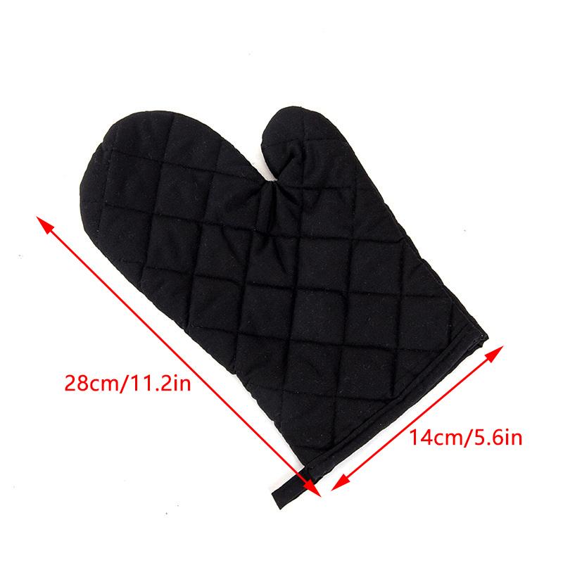 1Pcs Oven Mitts Heat Resistant Microwave Oven Glove Cotton Linen Baking Bbq Non-Slip Oven Mitts Kitchen Cooking Supplies Tools