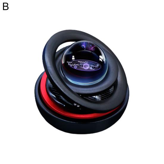 Exquisite Car Fragrance Diffuser Multi-purpose Stylish Solar Rotating Planet Auto Perfume Ornament