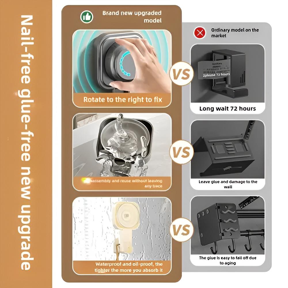 1 шт. Полка-держатель для фена, аксессуары для ванной комнаты, держатель для фена, настенная подставка для сушки, подставка для выпрямителя, органайзер для фена, коробка