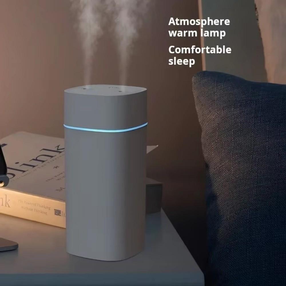 Мини-увлажнитель с двумя соплами, большой емкости, бесшумный диффузор для масел, настольный, для дома, спальни