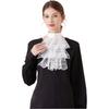 Detachable Lace Jabot Collar Solid Color Ruffled Neck Collar  Stage Performance Costume Accessory