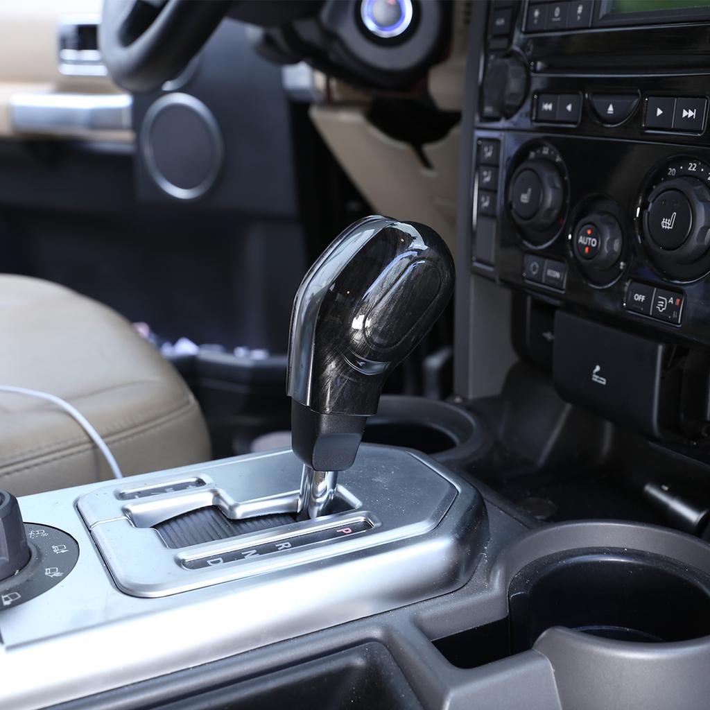 ABS углеродное волокно, автомобильная ручка переключения передач, крышка головки шестерни, наклейки для Land Rover Discovery 3/Discovery 4 2004-2012