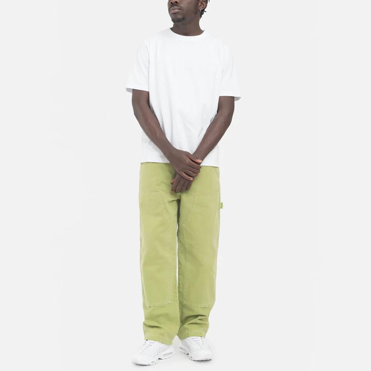 Stussy Casual Pants Unisex Green Moderate Straight Fit Pants 116541