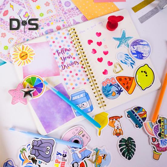 Набор для дневника для девочек от 8 до 12 лет, набор канцелярских принадлежностей «сделай сам» с цветными ручками, наклейками, скотчем, принадлежностями для скрапбукинга