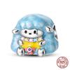 Original Owl Beads 100% 925 Silver Lucky Cat Elephant Charms Fit Original 925 Bracelet DIY Jewelry Making Women's Gift