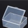 5Pcs Transparent Plastic Storage Box Clear  Rectangle Multipurpose Display Box