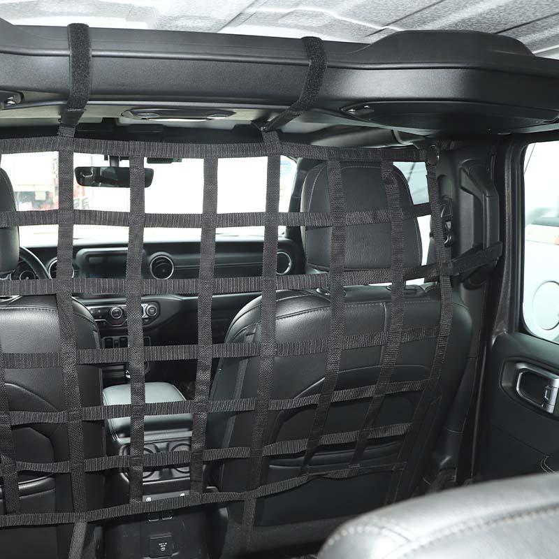 Изолирующая сетка на заднее сиденье, чехол-органайзер для багажника для Jeep Wrangler JK JL JT 2007-2023, автомобильные аксессуары 