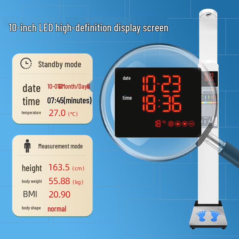 Shanghe Ultrasonic Smart Height & Weight Scale