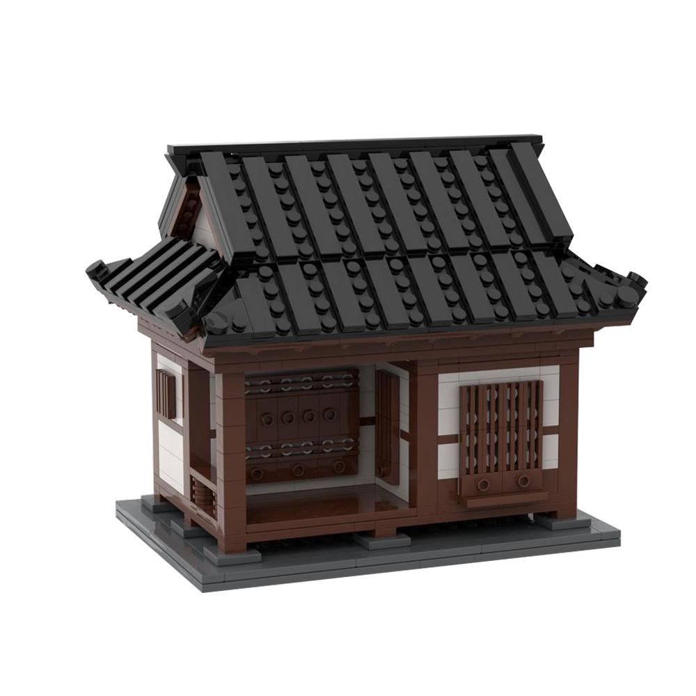 Gobricks MOC Традиционный корейский дом Строительные блоки Уличный дом Кирпичи Городской вид улицы Образовательные игрушки Для ребенка Подарок на день рождения