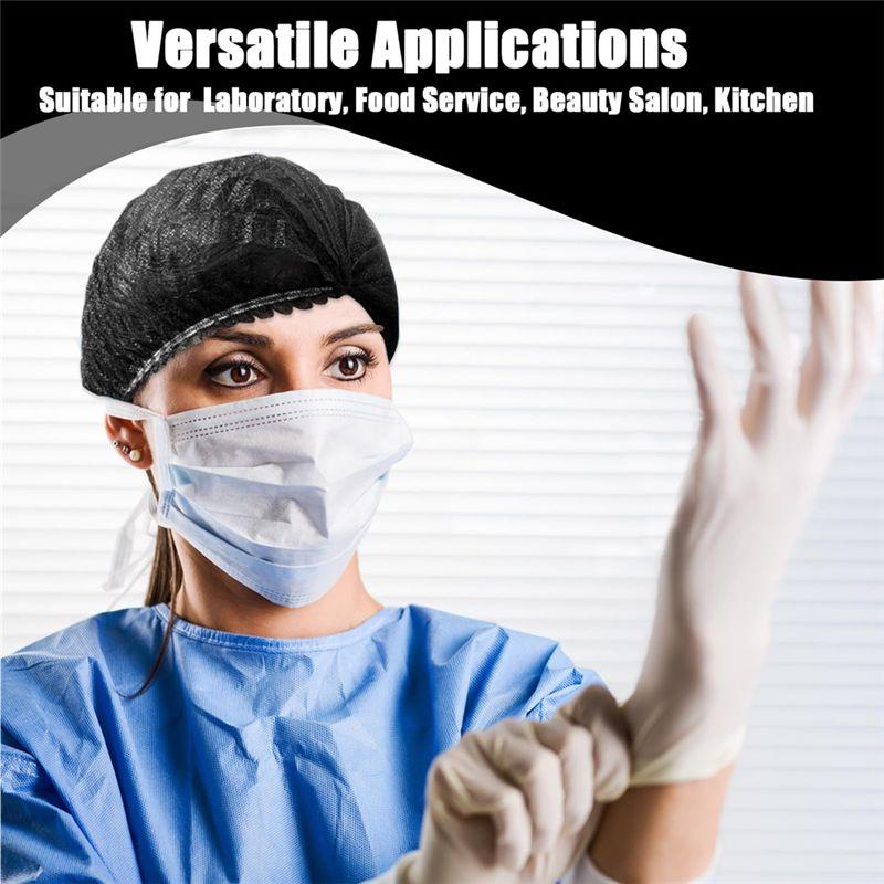 A04V Bulk 21In Hair Covers 500Pc Disposable Hair Nets Bouffant Caps Haircovers Dust Cap Hairnets For Food,Nurses Labs