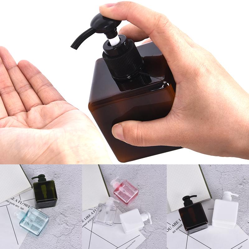 250 мл бутылка лосьона квадратная пустая пластиковая бутылка шампунь мытье лица бутылка