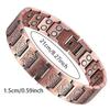 Retro Style Full Magnetic Bracelet Red Copper Men Bangle Magnetic Stone Bracelet  Jewelry Gift