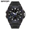 Sanda Men's Multifunctional Waterproof Luminous Military-Style Outdoor Sports Electronic Watch