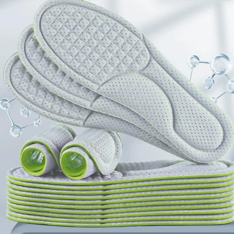 2/20pcs Soft Unisex Memory Foam Orthopedic Insoles Deodorizing Insole Shoes Sports Absorbs Sweat Antibacterial Shoe Accessories