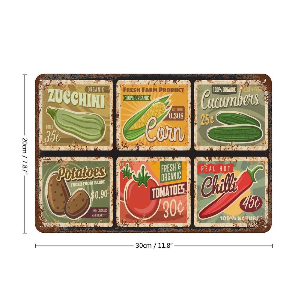 1 упаковка деревенский винтажный металлический знак декор, железная поверхность с эффектом износа, комнатное произведение искусства для домашнего бара кофейни кухни прихожей или гостиной