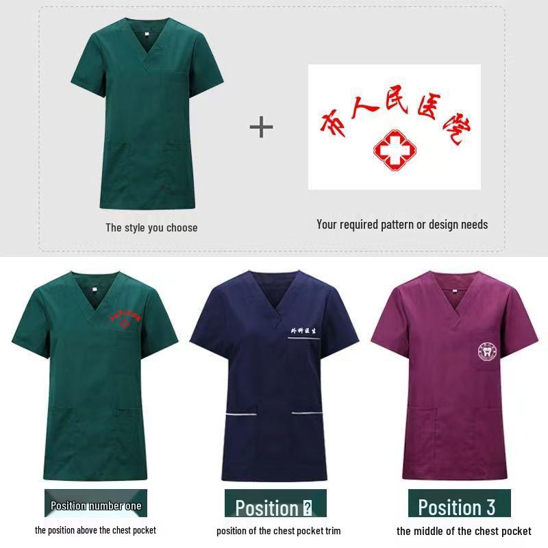 Женский хирургический костюм с длинным рукавом - Хлопковая униформа медсестры для медицинского персонала