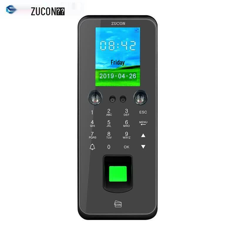 Система контроля доступа ZUCON F17 по лицу и отпечаткам пальцев, китайская вилка (адаптер в комплекте)