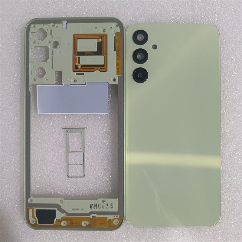Для Samsung Galaxy A24 4G A245 A245F Полный корпус Средняя рамка + Задняя крышка аккумулятора Задняя часть С линзой камеры Запчасти для ремонта