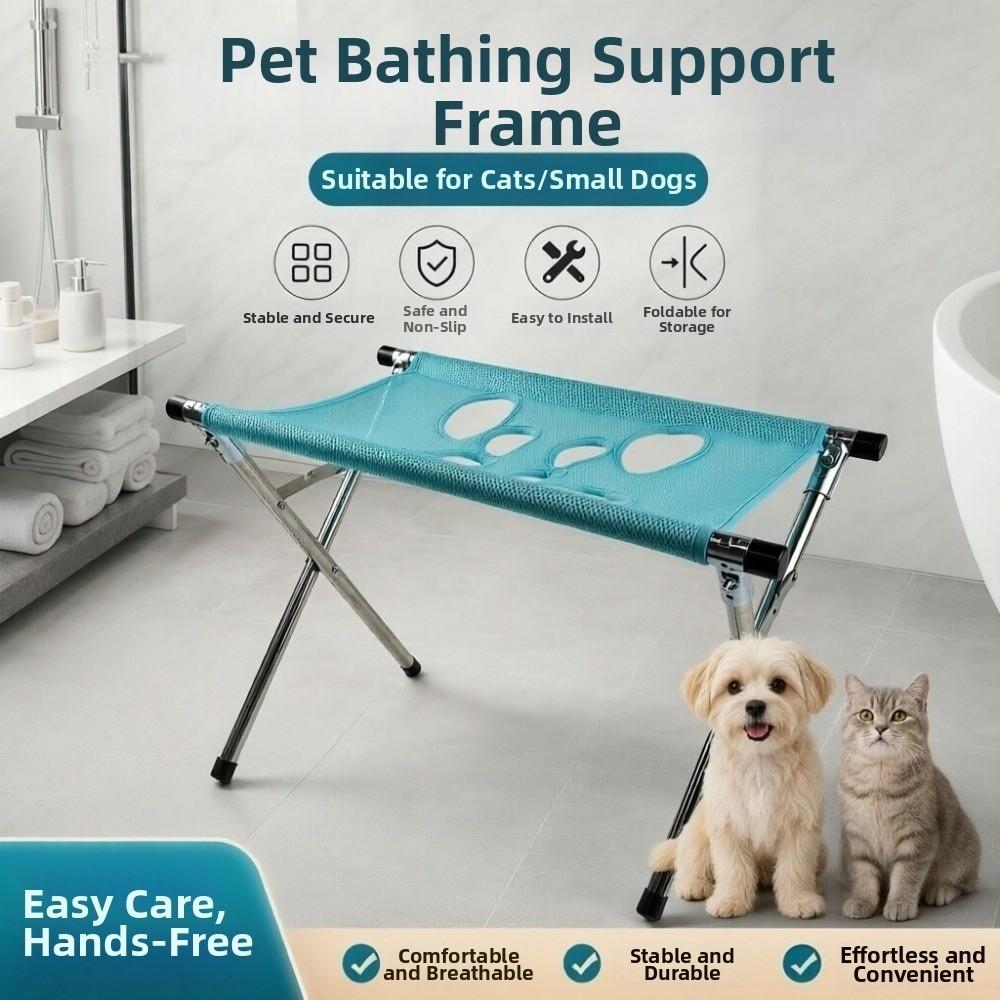 Quick Drying Dog Grooming Table Folding Pet Washing Station Cat Bathing Rack Nail Trimming
