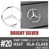 CSE1 ABS Car Original Tail Rear Trunk Star Badges Stickers For Mercedes Benz GLS SLK Class W218 2012-2018 GLA Class H247 2021-2023