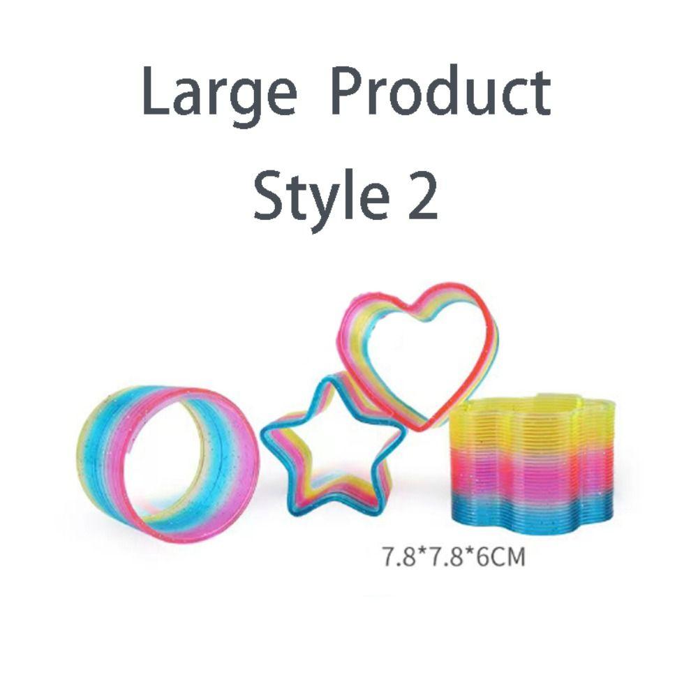 5 шт. Пластиковые Креативные Пружинные Игрушки-Головоломки для Детей, Мальчиков и Девочек, Новые Радужные Волшебные Пружинки