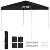 CYFIE брезентовый тент 3 м x 3 высота УФ-устойчивый, водостойкий, удобный для хранения, в комплекте чехол, тент с одним нажатием, 3 м, регулировка, обработка, устойчивость,
