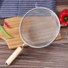 Stainless Steel Mesh Strainer with Wooden Handle Fine Mesh Filter Spoon Wire Sieve