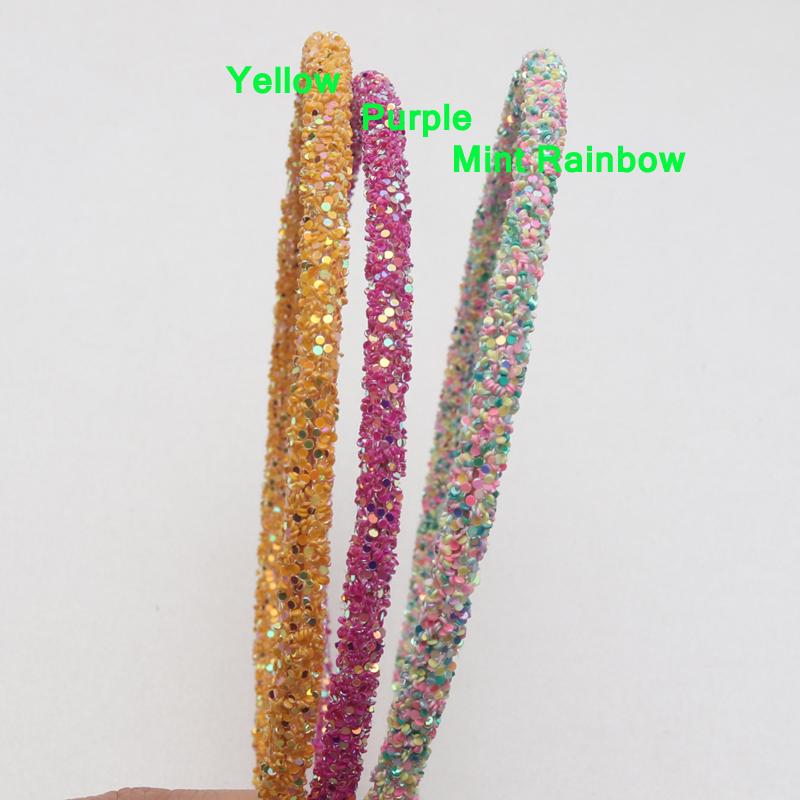 3 Piece Girls Glitter Hair Accessories Kids Soft Hair Bands Headbands Children Party Hairbands