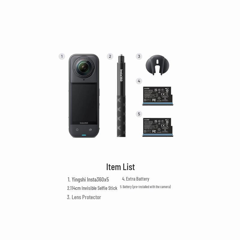 Флагманская панорамная экшн-камера Insta360 X5 (Китайская версия)