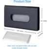 Car Tissue Holder, Upgraded Version Hanging Tissue Holder In Car, Premium PU Leather Car Napkin Holder For Universal Auto, Easy Use (Black)